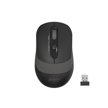 Мышь компьютерная безпроводная A4Tech Fstyler FG10S Black/Grey серая
