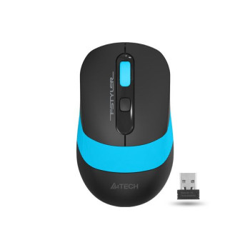 Мышь компьютерная безпроводная A4Tech Fstyler FG10 Black/Blue голубая