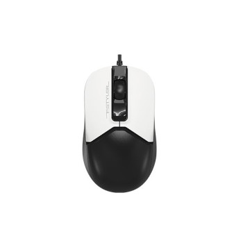Мышь компьютерная проводная A4Tech FM12 USB Panda черная с белым