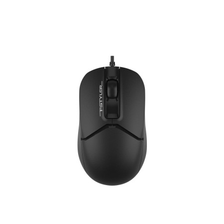 Мышь компьютерная проводная A4Tech FM12S USB Black черная черная с белым