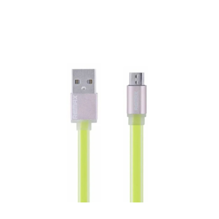 Кабель microUSB Colorful 1м  green Remax 311804