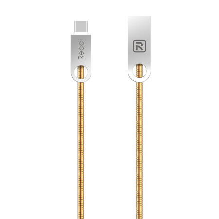Type-C кабель Vajra RCT-C100, 1m gold Recci CC320032