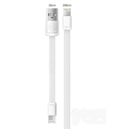 Кабель Combo 2-in-1 M&S Lightning/microUSB 1м white WK 304602