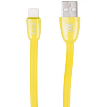 Lightning кабель 1 м Jelly желтый Recci RCL-S100