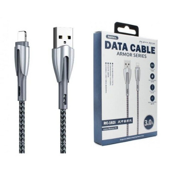 Кабель USB Remax Lightning Armor RC-162i 1 м
