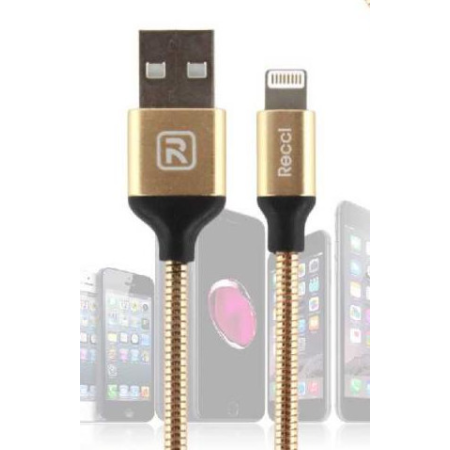 Lightning кабель Gravel RCL-W100, 1m gold Recci CC300093