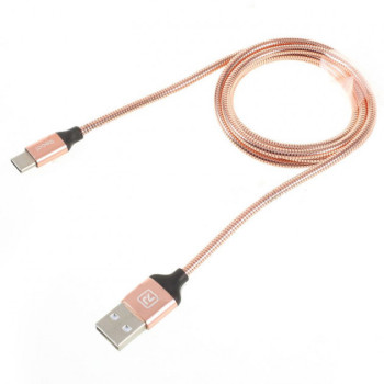 Type-C кабель 1м Gravel Recci Remax розовое золото RCT-W100-Rose-Gold