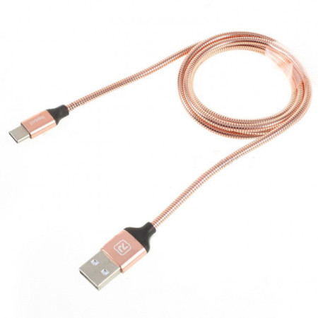 Type-C кабель 1м Gravel Recci Remax розовое золото RCT-W100-Rose-Gold