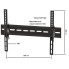 Кронштейн фиксированный vesa 600 * 400 LCD-907MF KR-1008