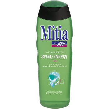 Мужской шампунь-гель для душа 2в1 Mitia Ice Challenge 8595025827760 400 мл