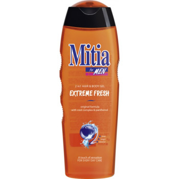 Мужской шампунь-гель для душа 2в1 Mitia Extreme Fresh 8595025830661 750 мл