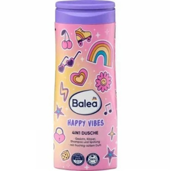 Детский шампунь-кондиционер-гель для душа 4в1 Balea Happy Vibes 4066447858938 300 мл