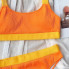 Купальник женский раздельный с топом в рубчик 5021-orange-L оранжевый