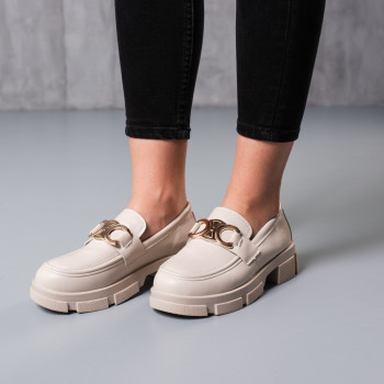 Броги женские Fashion Cann 3754 39 размер 25 см Бежевый