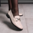 Лоферы женские Fashion Taylor 3580 37 размер 24 см Бежевый