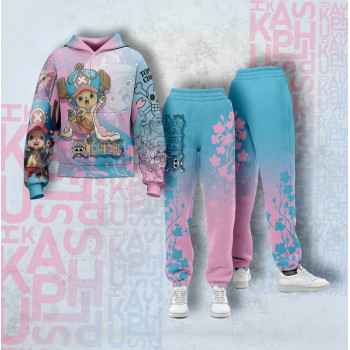 Костюм спортивный худи и брюки с 3D принтом Chromatic One Piece 29213 XS