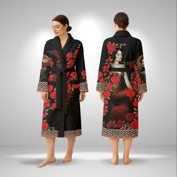 Кимоно женское из плюшевого велюра Queen of Roses 29457 S