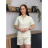 Костюм женский летний из коттона Fashion 187 20557 S лимоный
