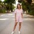 Костюм женский летний из коттона Fashion 187 20554 S розовый