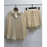 Костюм женский летний из жатого батиста Fashion 2610 20576 бежевый