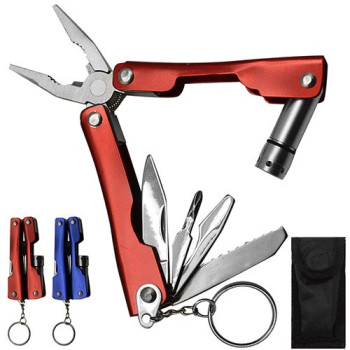 Мультитул с фонариком Stenson R-16626 9в1
