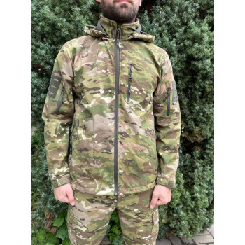 Куртка мужская тактическая на флисе Мультикам Турция 8817 XXL хаки