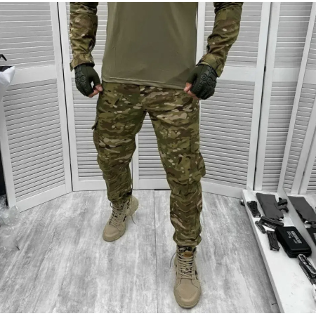 Брюки тактические мультикам Турция 7333 XXL зеленые