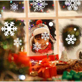 Набор новогодних наклеек на окно Merry Christmas 3 13748 30х43 см 2 листа