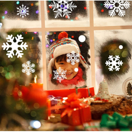 Набор новогодних наклеек на окно Merry Christmas 3 13748 30х43 см 2 листа