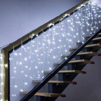 Гирлянда светодиодная от сети Штора Бахрома Y20-57W 19714 1.5х0.5 м 144 LED холодный белый