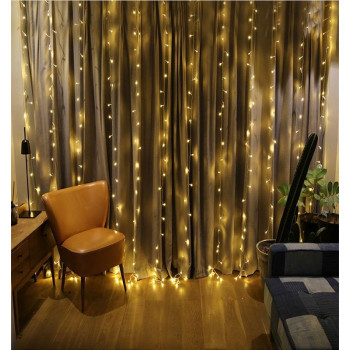 Гирлянда светодиодная от сети Штора CRT-011WW 19571 3х2 м 300 LED теплый желтый