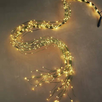 Гирлянда светодиодная от сети Хвост Y25-29 19578 2 м 200 LED теплый желтый