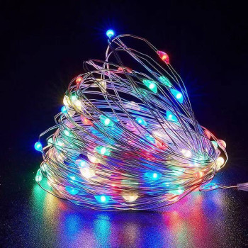 Гирлянда светодиодная от сети Роса Y25-37M 19602 10 м 100 LED мультиколор
