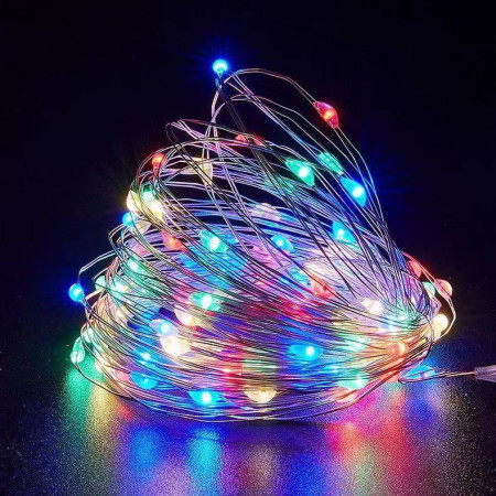 Гирлянда светодиодная от сети Роса Y25-37M 19602 10 м 100 LED мультиколор