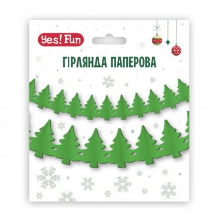 Гирлянда декоративная YES Елочки 974926 4 м зеленая