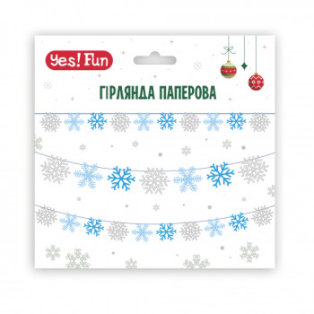 Гирлянда декоративная YES Снежинки 974924 3 м