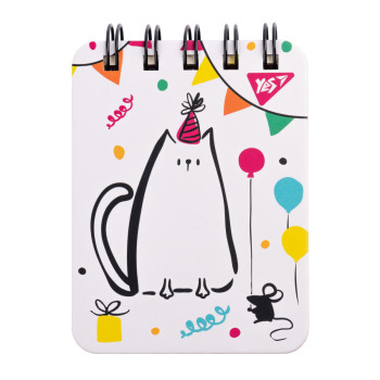 Блокнот на спирали А7 YES Sketch animal Cat 681822 100 листов