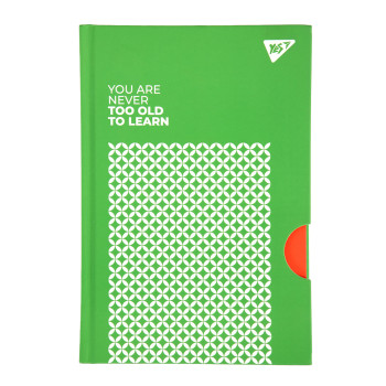 Блокнот для записей в клетку А5 YES 7 БЦ Success is built Green 152053 96 листов