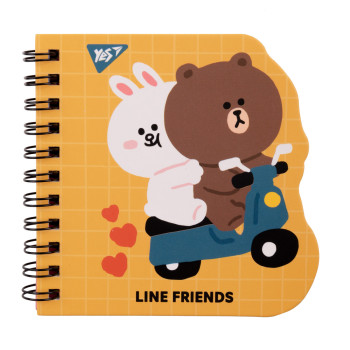 Блокнот YES Line Friends yellow 151812 30 листов