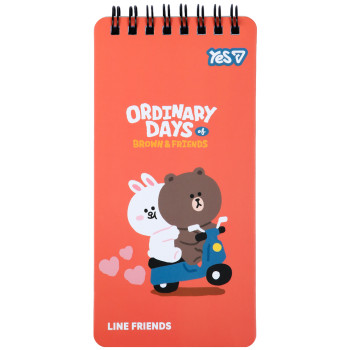 Блокнот YES Line Friends Moto 152202 60 листов