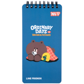 Блокнот YES Line Friends Rest 152201 60 листов