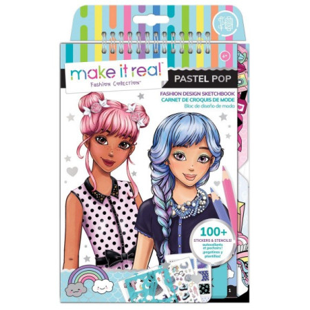 Блокнот с трафаретами Make it MR3205 25х18 см