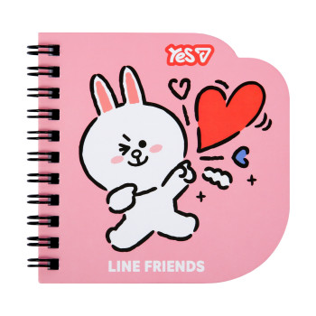 Блокнот YES Line Friends Cony 152181 30 листов