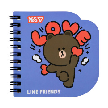 Блокнот YES Line Friends Love 152182 30 листов