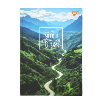Блокнот для записей в линию А4 YES 7 БЦ Need for travel 152034 80 листов
