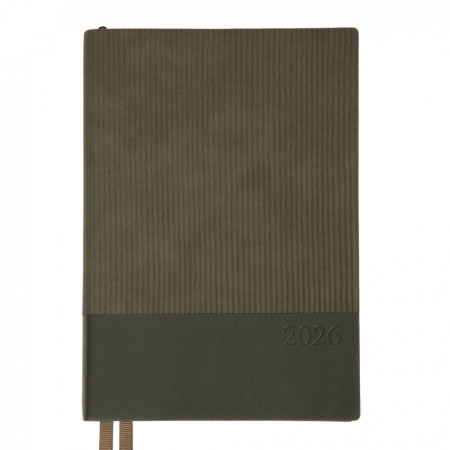 Деловой блокнот А5 Leo Planner Velvet 252637 368 листов темно-зеленый