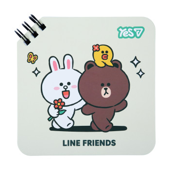 Блокнот YES Line Friends Butterfly 152192 80 листов