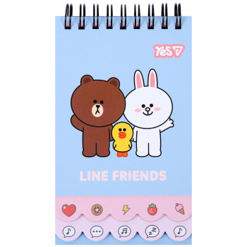 Блокнот YES Line Friends Trio 152161 60 листов