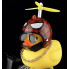 Автомобильная утка с шлемом и креплением Funny Ducks Red Spider 5178