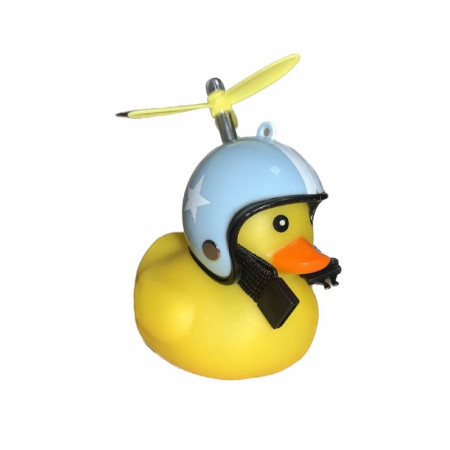Автомобильная утка с шлемом и креплением Funny Ducks Blue White 2 10042